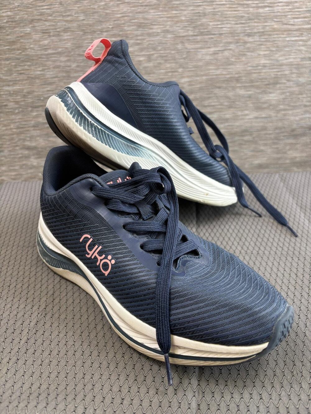 Ryka Shoes Womens Size 8.5 Blue Navy Mesh Running Walking Comfort Sneakers